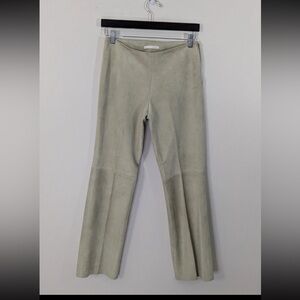 Bally Light Tan real Suede straight pants, size 2-4